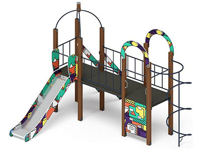 Детская игровая площадка Лаборатория веселья-3 (цветная)