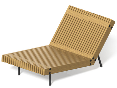 Шезлонг сосновый ЭКО