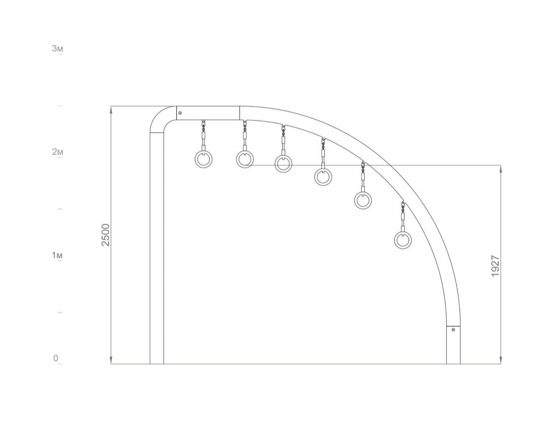 ДЕТСКОЕ ИГРОВОЕ ОБОРУДОВАНИЕ ARCH «AR-01.06» - вид 3