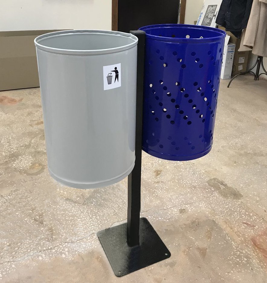 Урны для раздельного сбора мусора Дуэт - вид 2