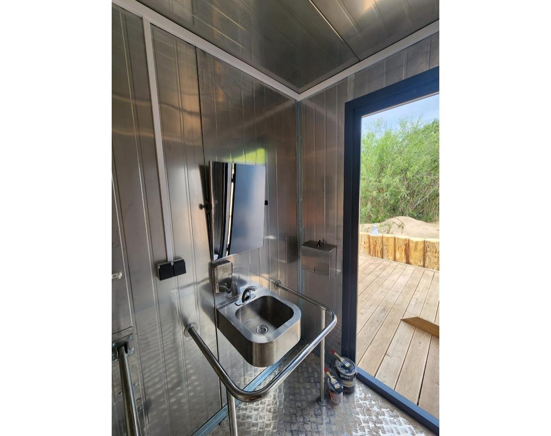 Стандартный сетевой модульный туалет М+Ж+МГН 1244 - вид 5