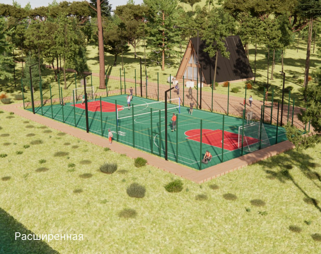 Универсальная спортивная площадка TORUDA SP-2 (31х16, игровое поле 28х15) - вид 5