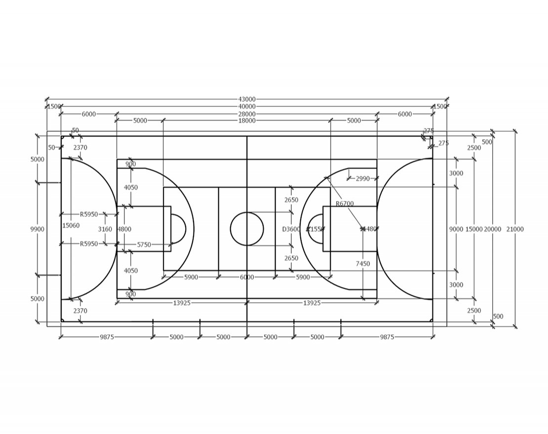 Универсальная спортивная площадка TORUDA SP-1 (43х21, игровое поле 40х20) - вид 4